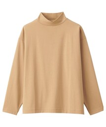 無印良品 | 天竺編み ハイネック長袖Tシャツ(Tシャツ/カットソー)