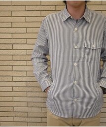 Mt Design 3776 | Mt Design 3776 ストライプシャツ(シャツ/ブラウス)