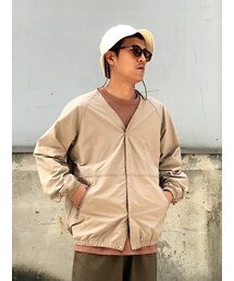 CANVAS. | 尼龍無領外套(ノーカラージャケット)