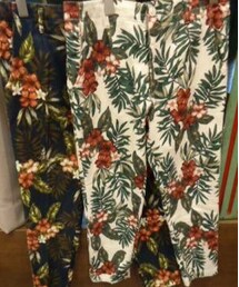 リゾート柄クロップドパンツ(その他パンツ)