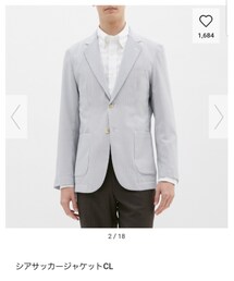 GU | シアサッカージャケット(テーラードジャケット)