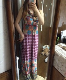 マキシワンピ リゾート風(ワンピース)