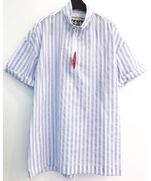 attention | Stripe turtle neck shirt(シャツ/ブラウス)