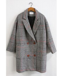 for2me | Check double coat(チェスターコート)