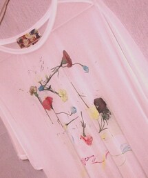 CILANDSIA | フラワーTシャツ(Tシャツ/カットソー)