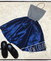 SO | リブ付きスカートネイビー(スカート)