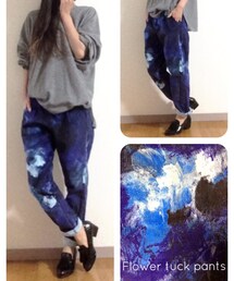SO | So Flower tuck pants(その他パンツ)