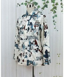 キャンパス柄 シャツ(シャツ/ブラウス)