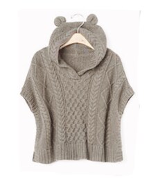 babyGAP | くま耳 ケーブルニット ポンチョ(その他トップス)