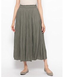 CorteLargo | コルテラルゴ ミモレ丈 プリーツ スカンツ(その他パンツ)