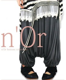 n'OrLABEL | n'Or落ち感ドレープサルエルパンツ(その他パンツ)