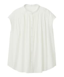 GU | ボリュームギャザーブラウス(半袖)(シャツ/ブラウス)