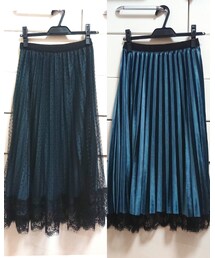 to blossom | リバーシブルチュールプリーツスカート(スカート)