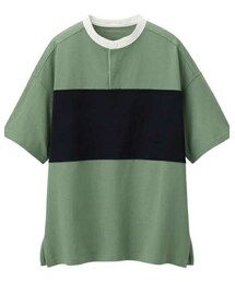 GU | ラガーシャツ(5分袖)JN+E(Tシャツ/カットソー)
