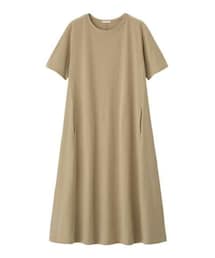 GU | Aラインワンピース(半袖)(ワンピース/ドレス)
