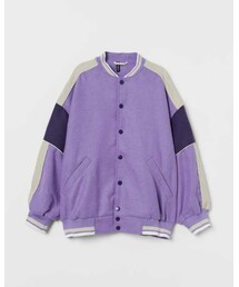 H&M | オーバーサイズベースボールジャケット(スタジャン)
