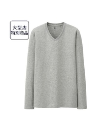 UNIQLO | ＭＥＮ　スーピマコットンＶネックＴ（長袖）＋(Tシャツ/カットソー)