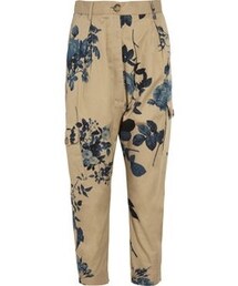 Vivienne Westwood | Vivienne Westwood Anglomania Safari Brigadier floral-print cotton-twill blue pants(その他パンツ)