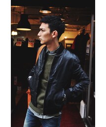 Nudie Jeans | Nudie Jeans CEDRIC Leather Jacket(ミリタリージャケット)