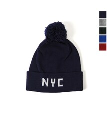 Wear-a-Knit/COLLAGE STOCKING CAP PONPON/ポンポンニットキャップ(ニットキャップ/ビーニー)