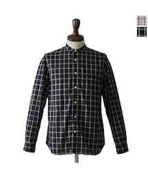STILL BY HAND | STILL BY HAND/スティルバイハンド /チェックバンドカラーシャツ(シャツ/ブラウス)