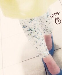 GU | 小花柄レギパン(その他パンツ)