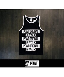 PG S/S "CLASSICK" TANKTOP 坦克背心 黑色白邊款(タンクトップ)