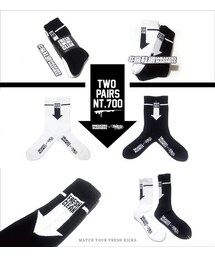 瘋鞋網 Sneakersmadness x Phate 黑白(タイツ/ストッキング)