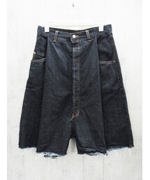HIRO | HIRO DOUBLE TUCK WIDE DENIM SHORTS(デニムパンツ)