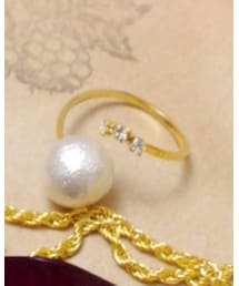 Handmade | オーダーメイドなのでパールの色からサイズまでワガママ言えます♡(リング)