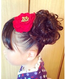ウィッグシュシュでアレンジ | ヘアアクセサリー