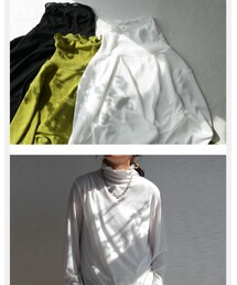 antiquaハイネックシアー | Tシャツ/カットソー