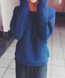 GAP | 深藍綿T(Tシャツ/カットソー)