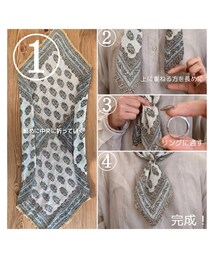 スカーフ巻き方👔 | その他