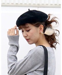 n'ee-ne | 内側に 大きさ 調整がついてて便利(ハンチング/ベレー帽)