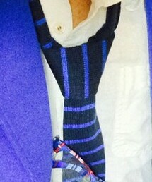 無印良品 | 青×黒のネクタイ。(ネクタイ)