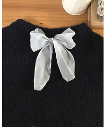 背中にリボンリメイク✨ | ニット/セーター