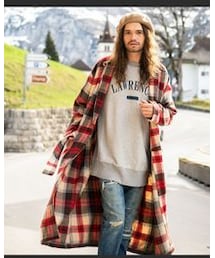 gIamb | Sheriff long check SH / シェリフロングチェックシャツ(ジャケット/アウター)