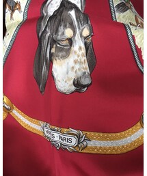 HERMES | 赤いエルメスカレ。わんこ柄。(ストール/ショール)