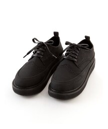 個性英倫雕花厚底牛津鞋(その他シューズ)