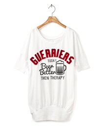 短T-清爽BEER休閒連帽女上衣(その他トップス)