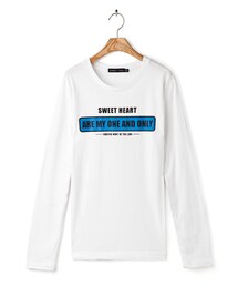 MIT 長T-浪漫宣言SWEET情侶裝男上衣(Tシャツ/カットソー)