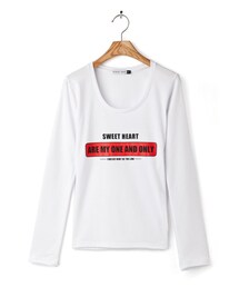 MIT 長T-浪漫宣言SWEET情侶裝女上衣(Tシャツ/カットソー)