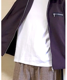 GU | モックネックカットソー(Tシャツ/カットソー)