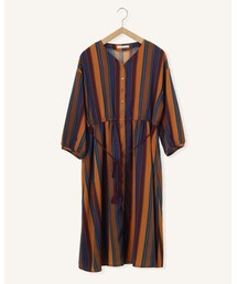 ehka sopo | ジョーゼットマルチストライプワンピース(ワンピース)