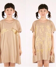 proto（egg）product project | コーヒー牛乳こぼし部🍼総柄Tシャツ(Tシャツ/カットソー)
