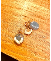 agete | ピアス、チャーム2つを組合せ(ピアス（両耳用）)