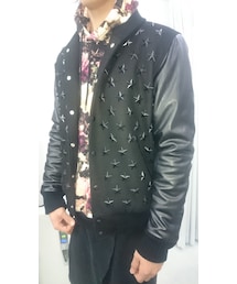 JOYRICH | ジョイリッチのスタジャンです！！  星スタッズ打ちまくりで最高のデザインのスタジャンです！！  超良い→☆☆☆☆☆☆☆(スタジャン)