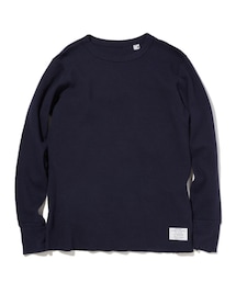 ANATOMICA | 寒冷地帯向けに生産されている、アメリカ製の肉厚サーマル。 ・ ミルスペックのレイチェルサーマル ANATOMICAタグを左裾に配置(スウェット)