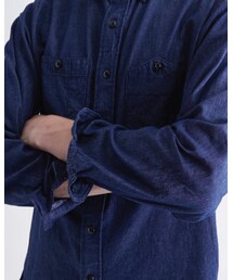 Engineered Garments | 2018aw size s work shirt indigo 4.5oz(シャツ/ブラウス)